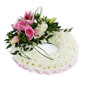 Floral Funeral Ring Wreath
