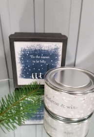T'is the season Christmas Candle