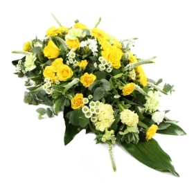 Funeral Spray in Yellows