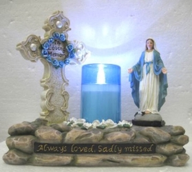 Our Lady Ornament with LED light